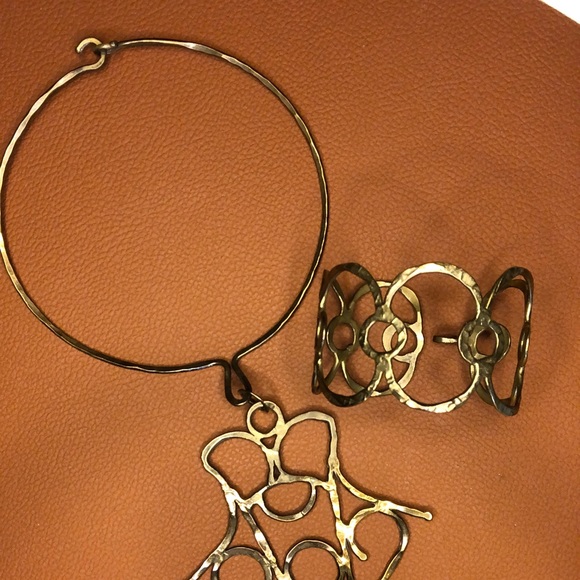 1970’s Brutalist Necklace and Bracelet - Picture 3 of 9